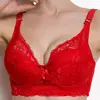 Ladies Sexy Underwear 3/4 Cup Padded Lace Sheer Bra Large Cup B C D Underwear Women Big Size Bra lingerie for Women ► Photo 3/6