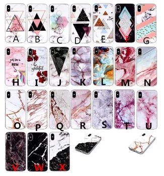 

50pcs/lot Marble pattern Soft TPU Case Cover for Apple iphone XR XS Max