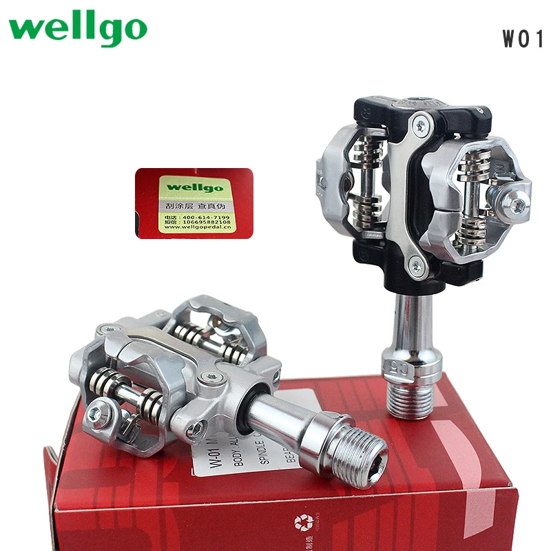 

Wellgo W01 Mountain BicycleSelf-locking pedals Cycling Bearing Pedals Bicycle self-locking bicycle pedal belt lock piece Parts