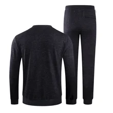 Спортивный костюм Для мужчин Повседневное хлопковый свитшот сплошной Цвет из двух частей Костюмы комплекты Спортивный костюм для детей спортивный костюм спортивные костюмы, на молнии, с карманами, K61