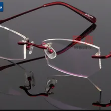 Ruowangs очки без оправы Рамки близорукость очки Женщины Оптический Рамки S дизайнерские очки Рамки Женщины без оправы оправа для очков