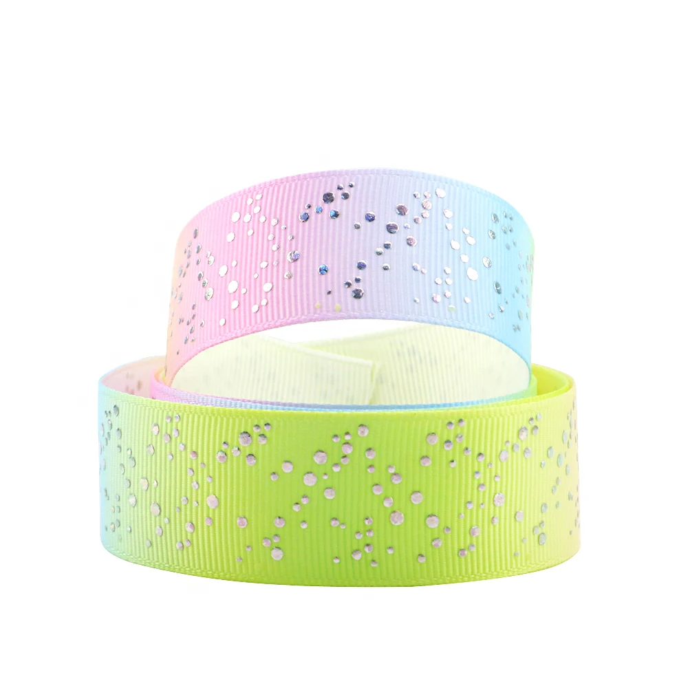 

David accessories 1"25mm rainbow dog printed polyester grosgrain tape ribbon 5yd,DIY handmade material,wedding gift wrap,5Yc3425