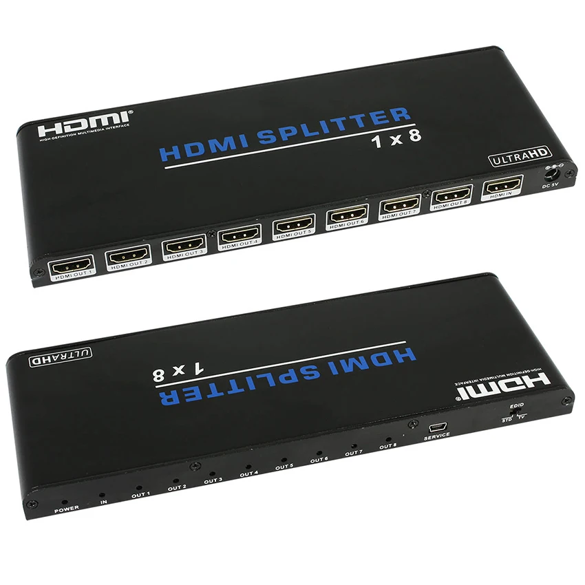  Playvision HDMI 2.0 splitter 1x2 1x4 1x8 1in2out 1in4out 1in8out support HDMI2.0 HDCP2.2 4k 3D EDID