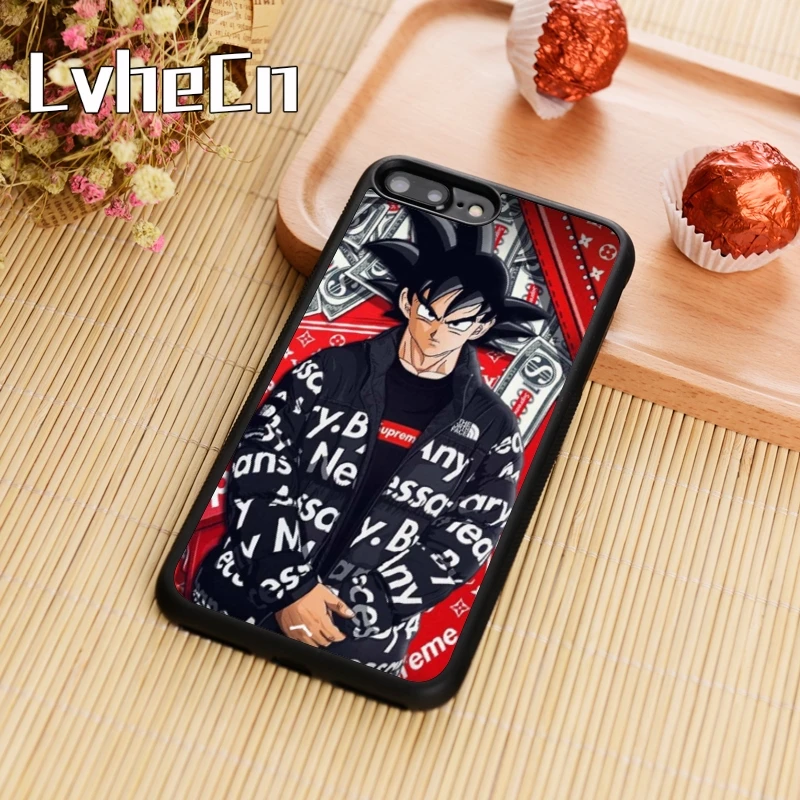 

LvheCn Dragon Ball z goku DragonBall Coque Phone Case Cover For iPhone 5s SE 6 6s 7 8 plus 10 X Galaxy S5 S6 S7 edge S8 S9 plus
