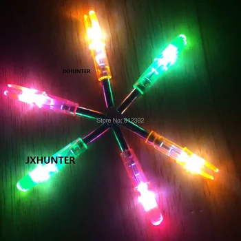

Free shipping Hunting LED arrow nock tail with 6.2mm lighted light arrow nock automatically lighted 30pieces /lot