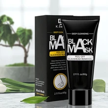 LINGXI Blackhead Remover Black Face Mask Peel Off Nose Facial Mask Cleansing Bamboo Activated Charcoal Pore Shrinking Acne Mask