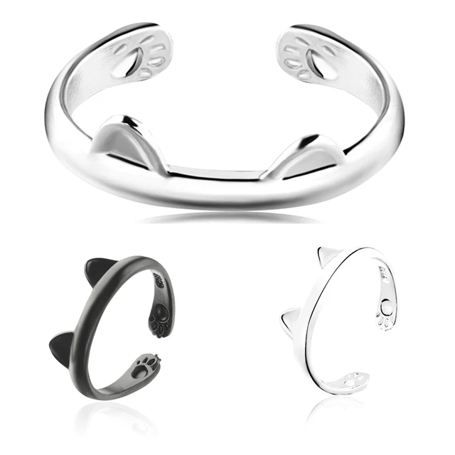1 Piece!!!!! 2 Colors!!!! Cute Cat Open-end Ring cat's ears Rings Claw Paw Fashi 1 Piece!!!!! 2 Colors!!!! Cute Cat Open-end Ring cat's ears Rings Claw Paw Fashi