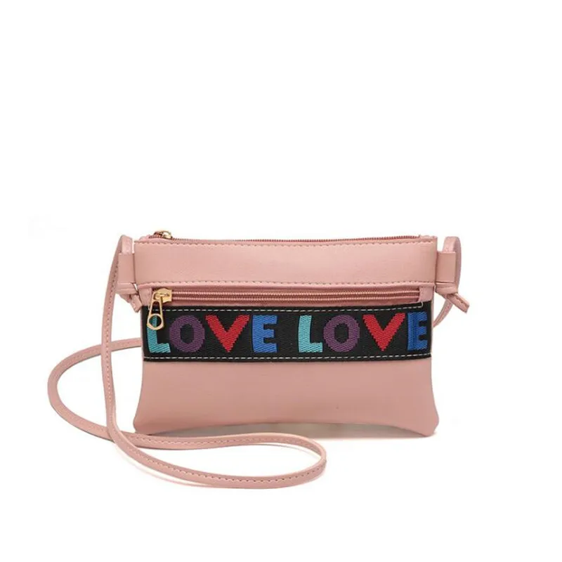 

Bags For Girl 2019 Fashion Trend Shoulder Bag LOVE Korean Female Crossbody Bag Women's Mobile Phone Coin Purse Storage Organizer