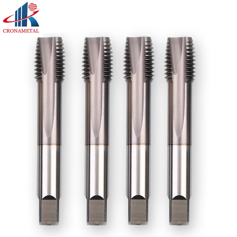 

CRONAMETAL HSS Spiral Point Taps TICN coating screw thread tap M7 M8 M9 M10 M11 M12 M14 M15 M16 M17 M18 M20