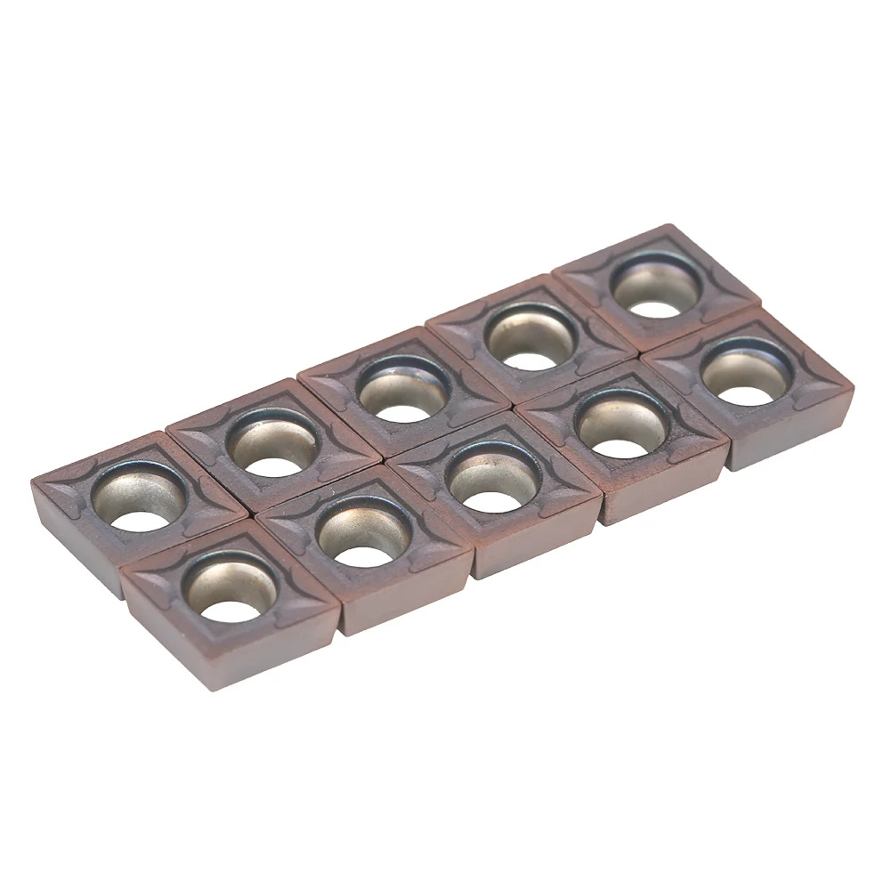 

10pcs/box Lathe Tool CCMT09T304 VP15TF Carbide Inserts CCMT 09 T3 / CCMT32.51 Insert Lathe CNC Blades Rod Industrial Lathe Tools