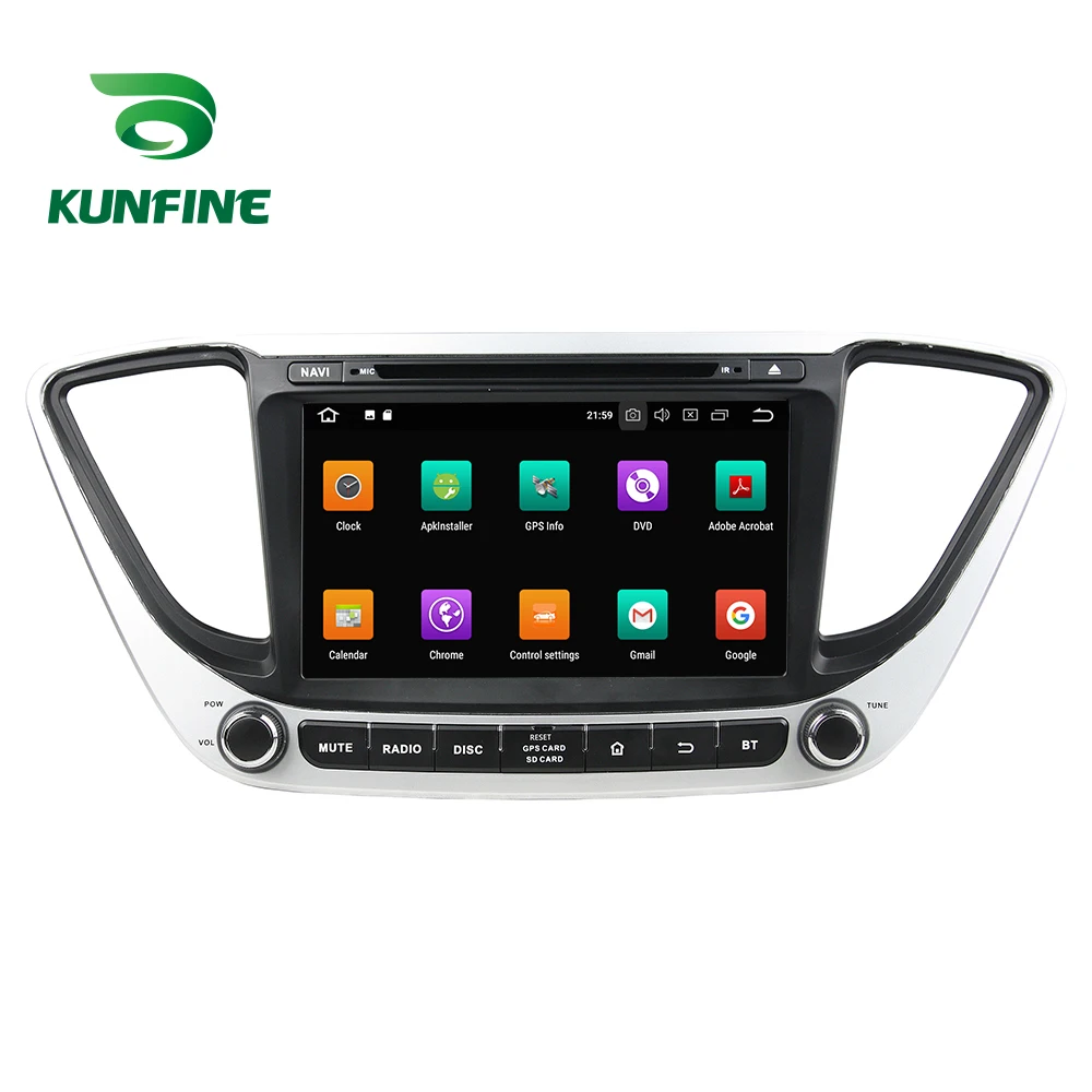 Cheap Octa Core 4GB RAM Android 8.0 Car DVD GPS Navigation Multimedia Player Car Stereo for HYUNDAI Verna 2017 Radio Headunit WIFI 1