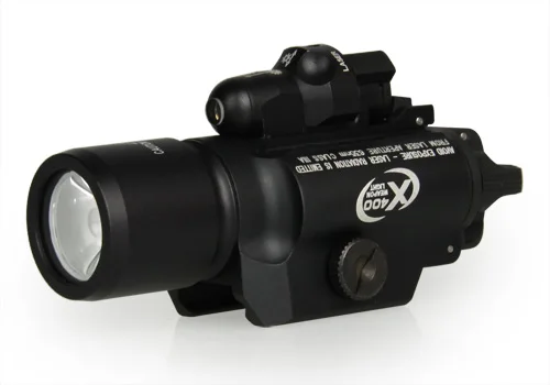 

High Quality Luxury  X400 Weapon Light With Red Laser Sight For Rifle Scope Hunting Paintball Accessory CL15-0036