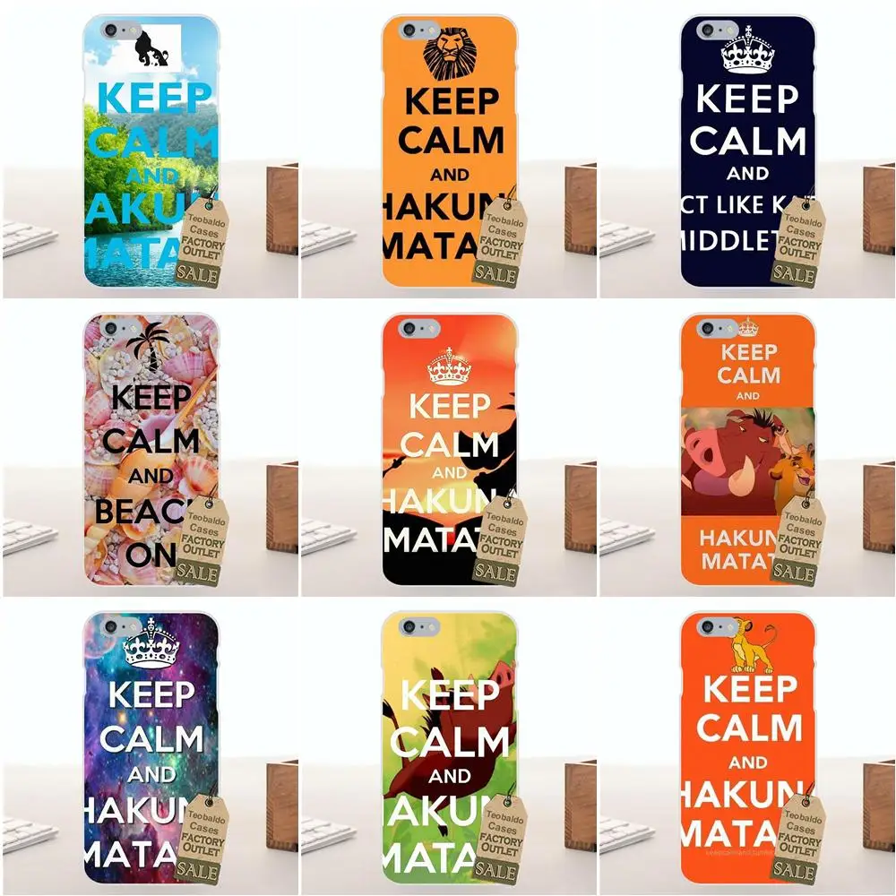 Tpwxnx Keep Calm и Hakuna TPU Call Box для Galaxy Alpha Core Prime Note 2 3 4 5 S3 S4 S5 S6 S7 S8 mini edge Plus|Чехлы-накладки| |