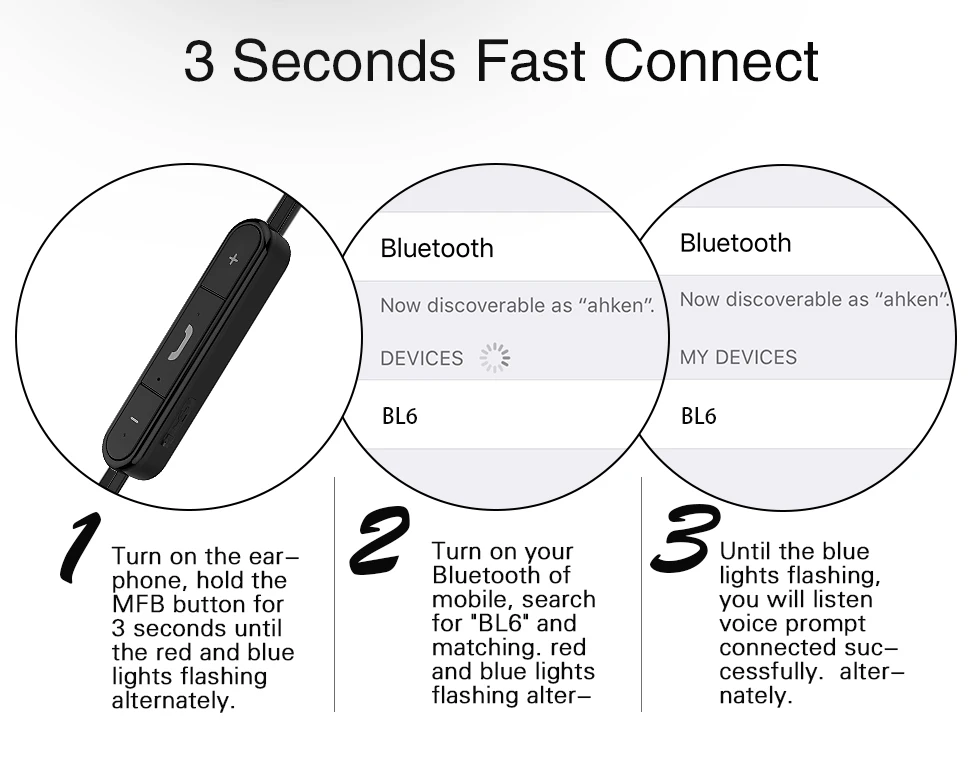 água esporte auriculare fone bluetooth com microfone