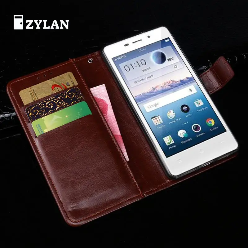 

ZYLAN For Oppo Joy 3 Case Colors High Quality Business Wallet Flip Leather Protective Cover For Oppo A11w Cover + FREE GIFT