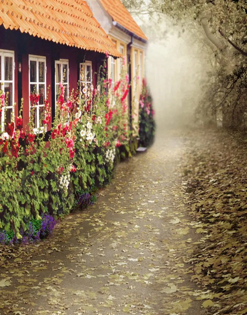 5x7ft Flowers House Photography Backdrops Photo Props Studio Background | Электроника