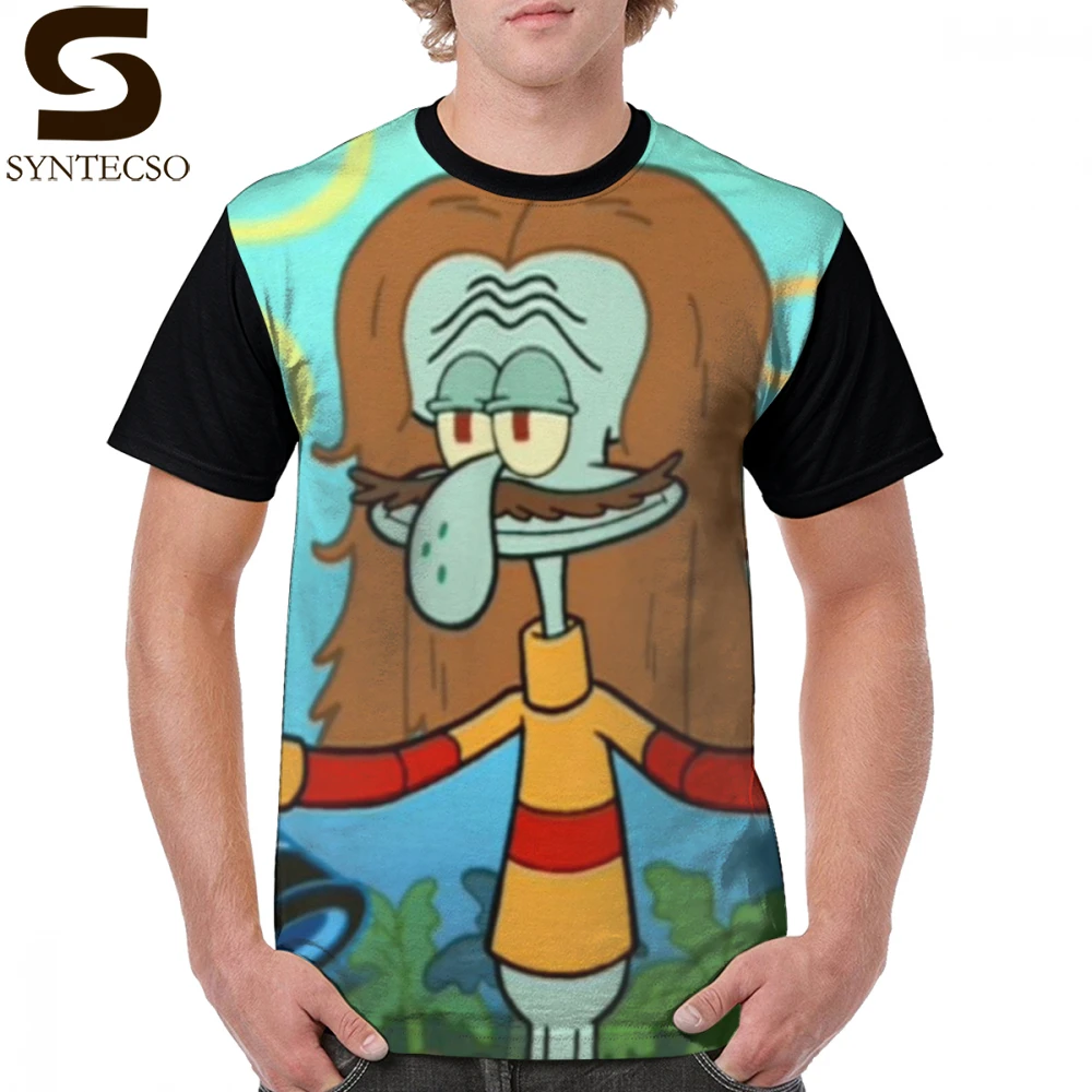 Squidward футболка Kelpy G мужская 100 полиэстер Графический Футболка с коротким рукавом