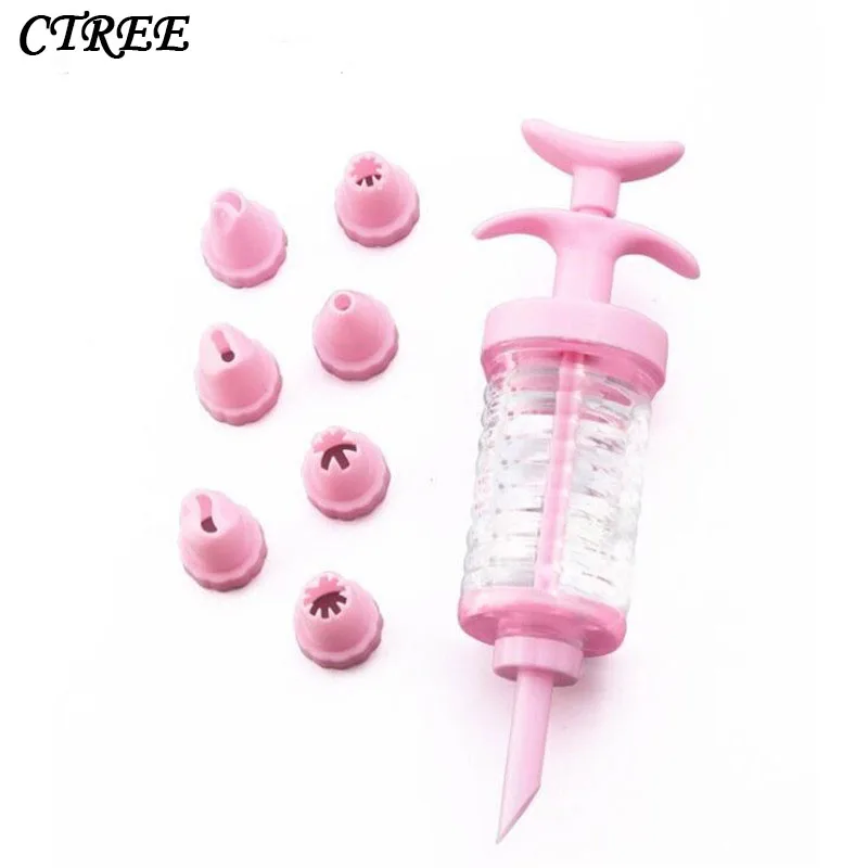 

CTREE 1Set Dessert Decorators Pen Cake Nozzles Tools Decorating Icing Piping Cream Syringe Tips Set Muffin Cake Pastry Pens C285