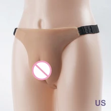 Для Мужчин's влагалище идентичное натуральному, промежности штаны на лямках; настраиваемая линия талии; Transgedner боди Для мужчин Трусики