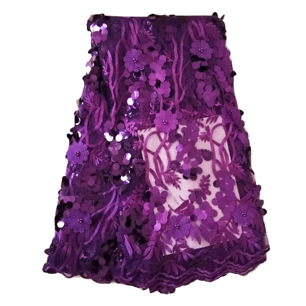Purple lace fabric