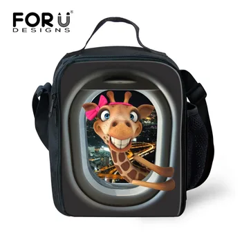 

Fashion Thermo Thermal Bag Insulated Lunch Bag Cool Animal Deer Print Lunch Bag Keep Warm Men Women Lunchbag Food Container