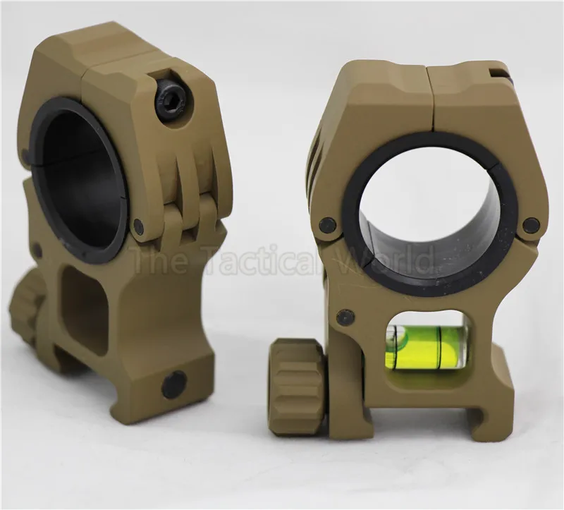 Acessórios de Caça Montagem em Trilho Bolha para 20mm Tático Comum Nível Picatinny Airsoft Rifle Combate Scope Montar 25.4mm - 30mm Uso 5 Acessórios de caça tático 25.4mm 30mm uso