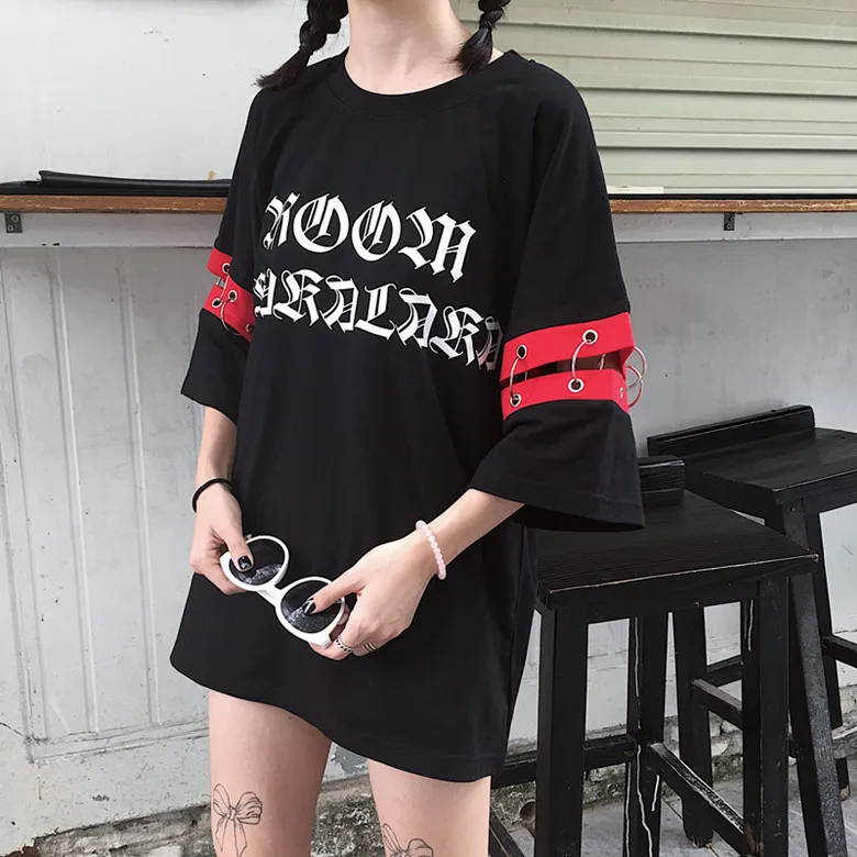 Футболка YouGeMan женская летняя одежда Корейская футболка Ulzzang Harajuku в стиле ретро с