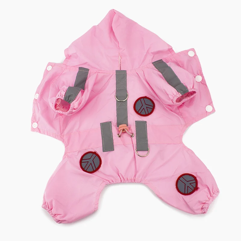 Fashion Pet Dog Clothes Raincoat Waterproof Puppy Jacket Coat Rain Coats With Glisten Clothes Bar Raincoat For Dogs 14S6