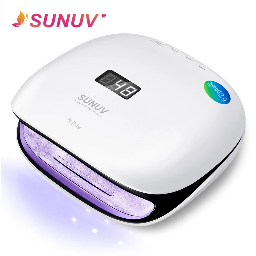 

48W SUNUV SUN4 UV Led Lamp Nail Lamp with LCD Display Smart UV Phototherapy Nail Art Manicure Tool Ladies Gift
