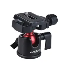 Mini bola cabeza trípode soporte adaptador W/placa de liberación rápida para Canon para Nikon para Sony DSLR cámara videocámara
