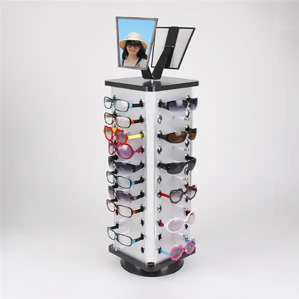 rotating eyeglass display rack