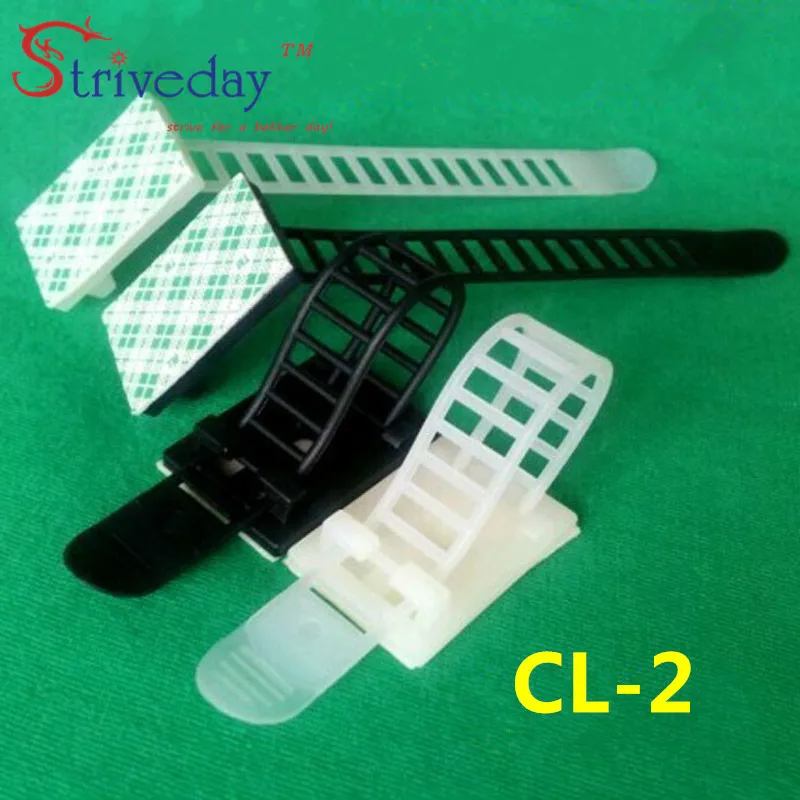 

50pcs/bag CL-2 Adjustable Cable clamps wire cable Tie Mounts Environmental protection Screw holes Adhesive Beamline Ties Mounts