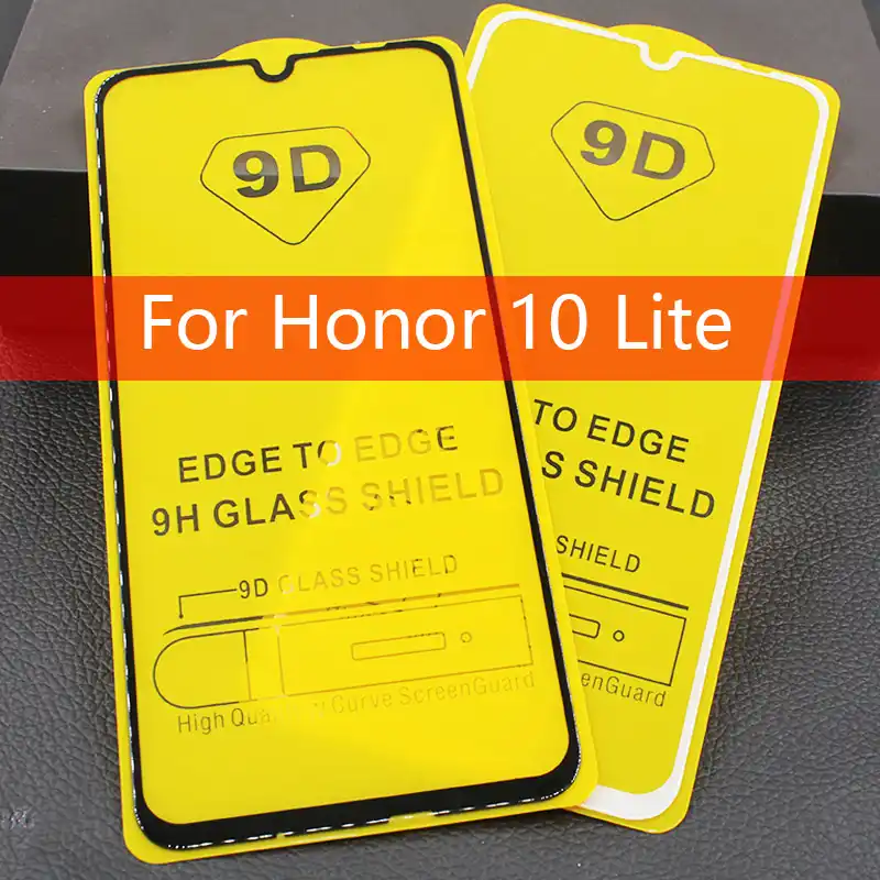 9D полное покрытие закаленное стекло для Huawei Honor 10 10Lite защита экрана 9H клеевое
