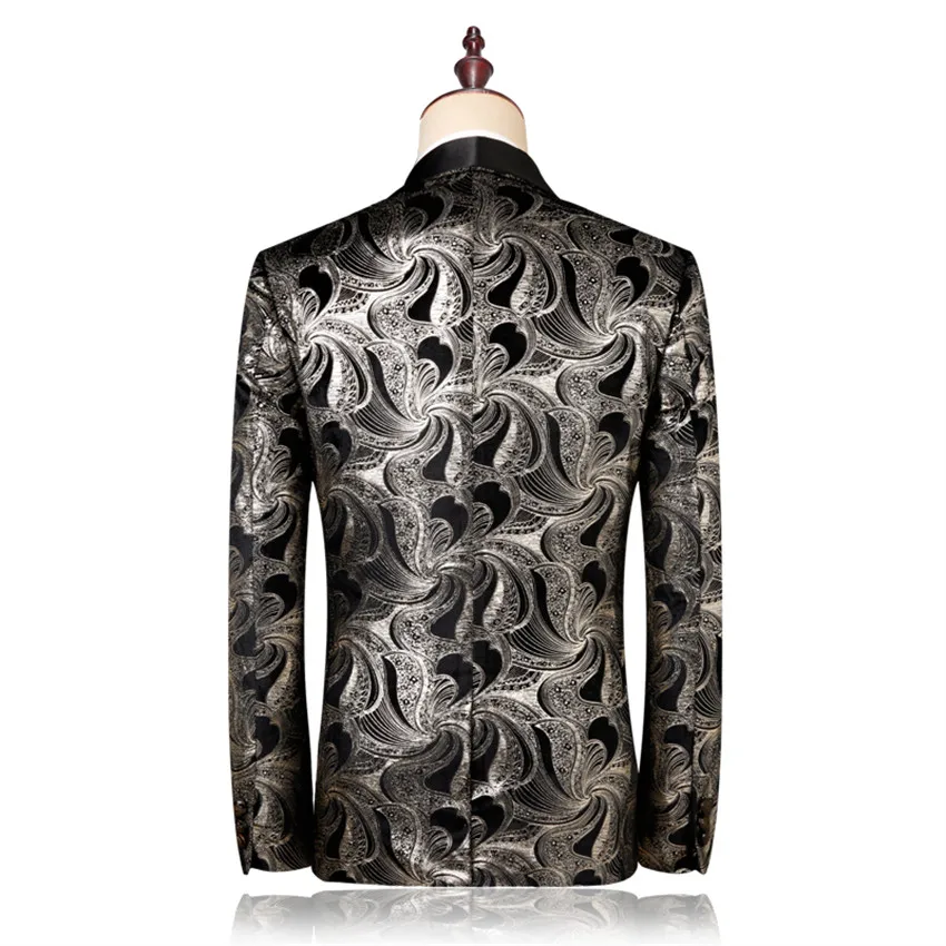 Classic Men Jacquard Suit Size 5XL Business Banquet Mens Dress Suit 2019 New Men Wedding Suits