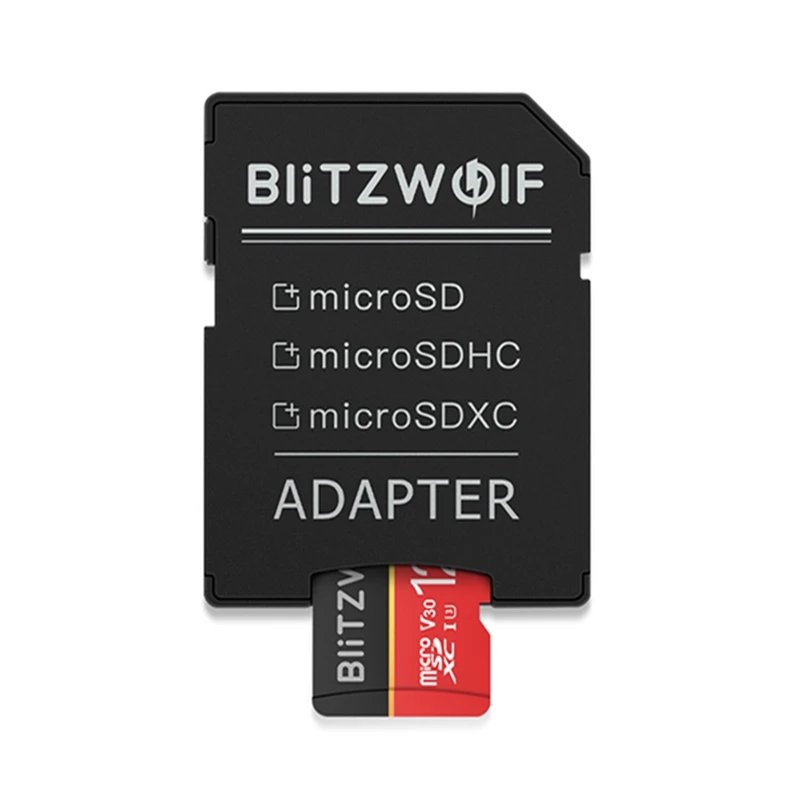  BlitzWolf BW-TF1 Class 10 UHS-1 16GB 32GB UHS-3 V30 64GB 128GB Micro SD Memory card with Adapter In