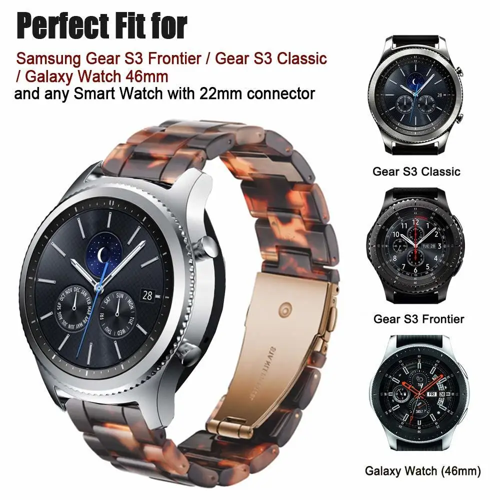 22 мм ремешок для samsung Galaxy Watch 46 мм браслет pulseira Watch Band для samsung gear S3 Classic/S3 Frontier/huawei watch GT