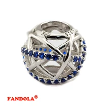 Подходит Pandora Браслеты Galaxy ажурные бусины с прозрачным фианитом Аутентичные 925 пробы серебро талисманы ювелирные изделия доставк