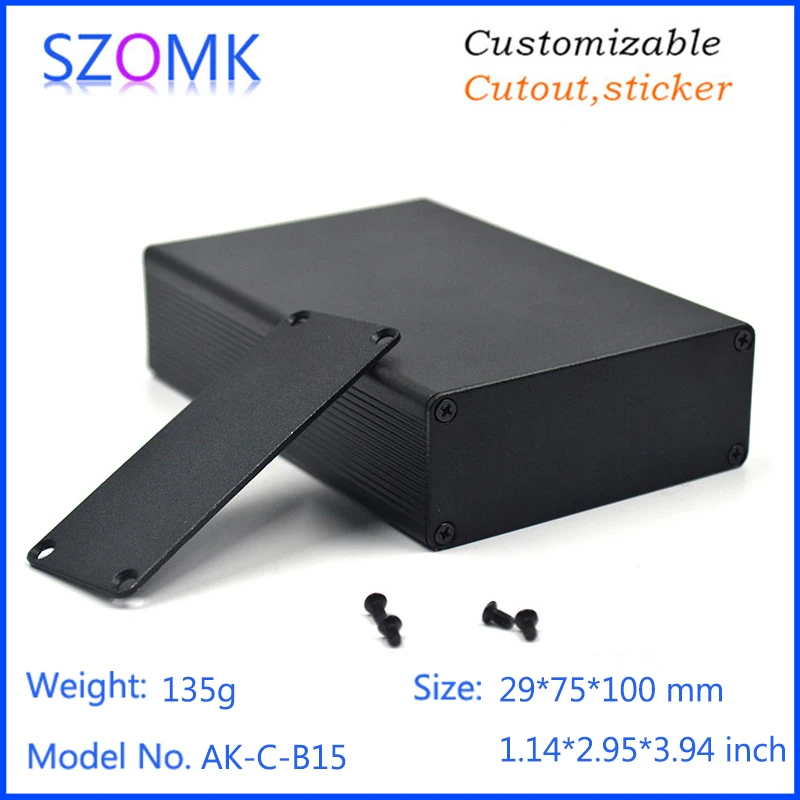 aluminum box for electronic project extruded aluminum electrical cabinet szomk aluminum housing for pcb design GPS control enclosure (5)
