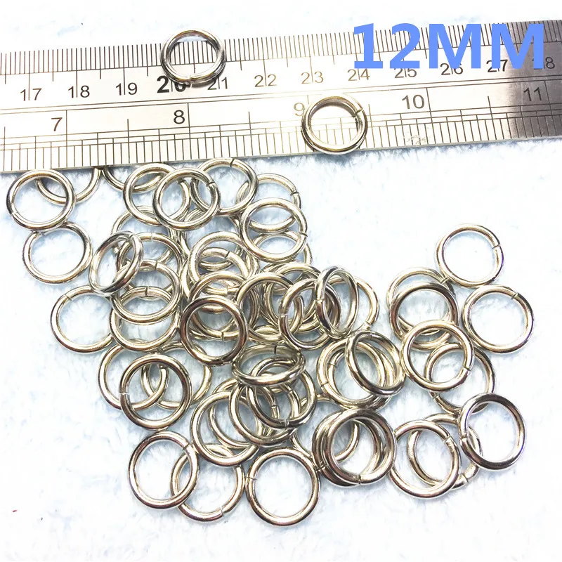 3-12MM  Silver  O Rings of leather Accessory Cast High Quality Carft Strap Round DIY
