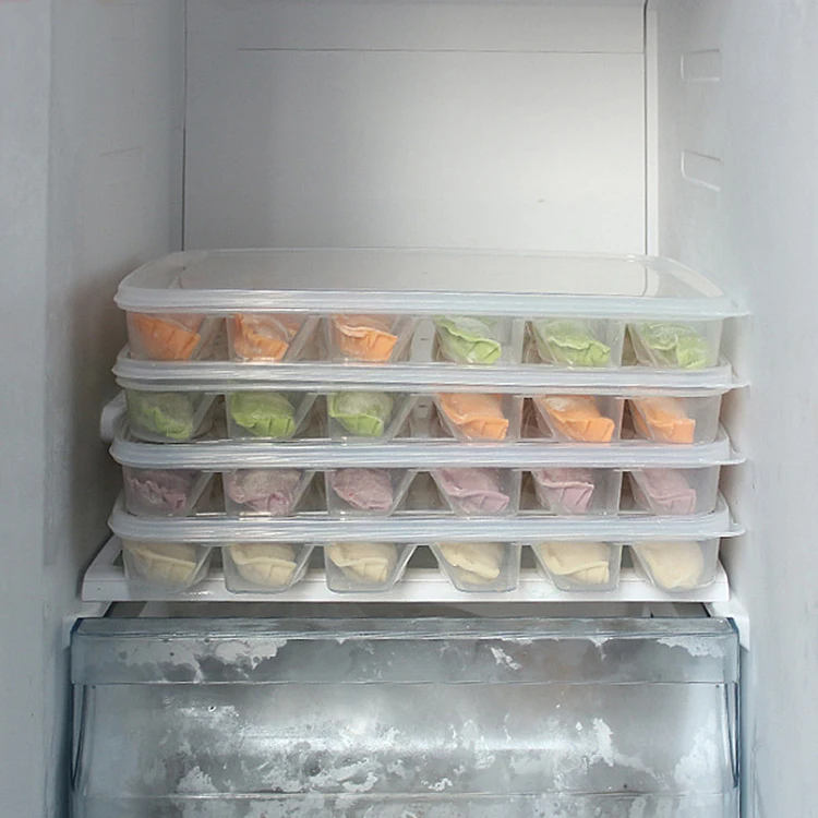 Пищевая пластиковая коробка для вареников с однослойной решеткой 18 вареников для суши контейнер-холодильник коробки для хранения