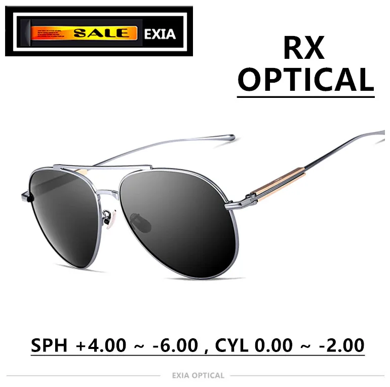 Sunglasses Men with Optical Polarized RX Lenses Prescription Ophthalmic