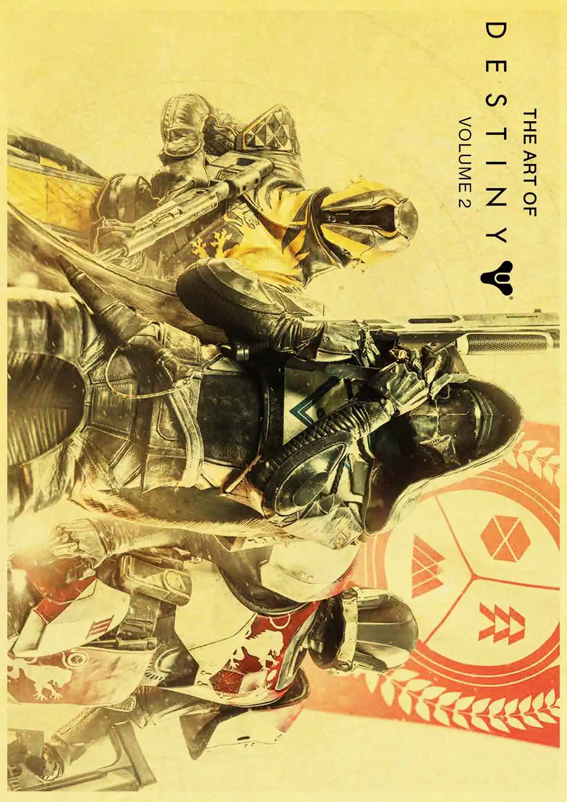 Игра-плакат с изображением героев мультфильма «Destiny 2», печать на крафтовой бумаге, настенная живопись, искусство для домашнего декора, Ретро плакат, настенная наклейка