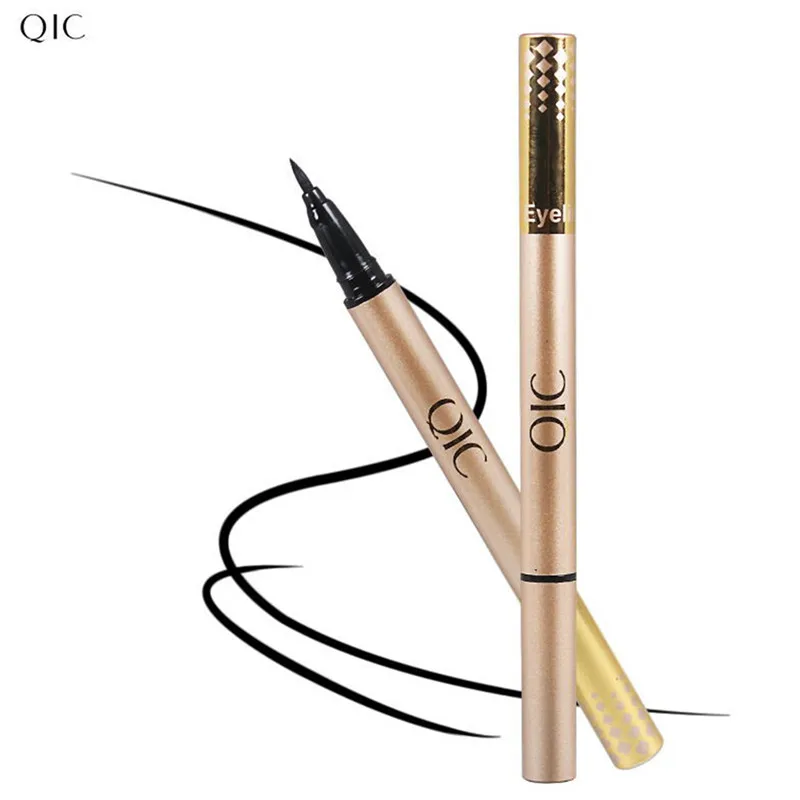 QIC Brand New Black Waterproof Liquid Eyeliner Pencil Long Lasting Smooth Eye Liner Pen Beauty Make Up Tool Eye Marker Cosmetics