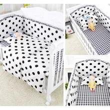 Акция! 6/9 шт Горячая точка детские постельные принадлежности Постельное белье Подушка Простыня, одеяло набор постельных принадлежностей для малышей бампер весь набор