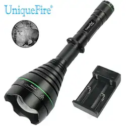 UniqueFire UF-1508-67mm-940nm светодиодный 3 W ИК-фонарик инфракрасного излучения Ночное видение 3 Режима Свет + 18650 два слота Зарядное устройство