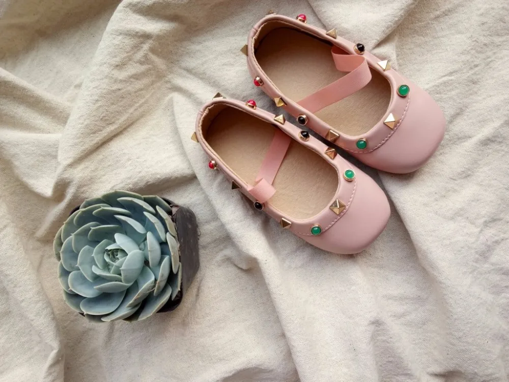 CCTWINS/ г., весенне-осенняя модная детская обувь mary jane, плоский из искусственной кожи, вечерние туфли для танцев со стразами для маленьких девочек Розовая Принцесса G973