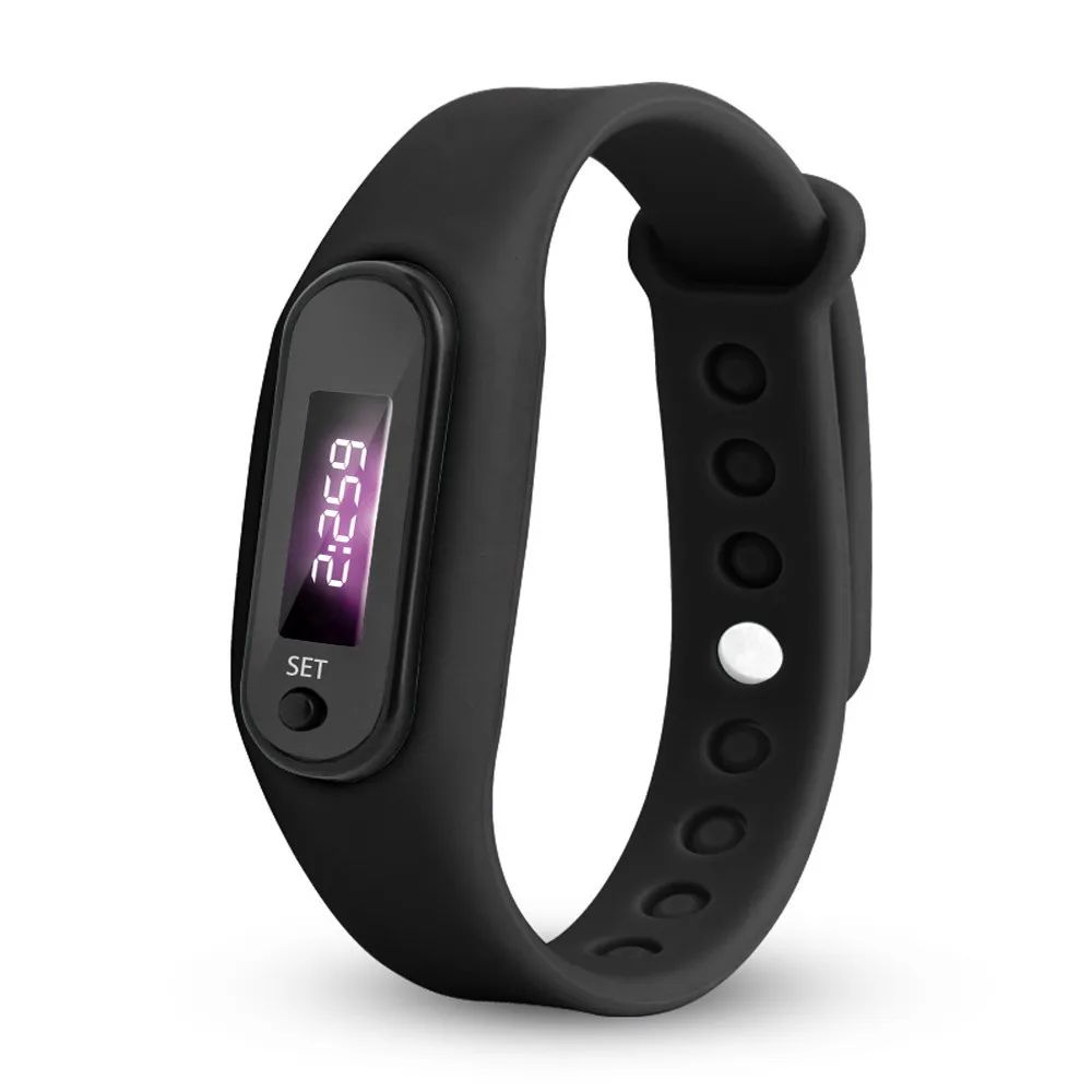 

SALE Fashion LCD Run Step Watch Bracelet Pedometer Calorie Counter Digital Measuring Walking Distance Life waterproof Watches