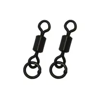 100 шт. Flexi кольцевой шарнир размер 8 матовый черный Карп рыболовные снасти большая кольцевая принадлежность Вертлюги для изготовления вертолетов буровые установки и т. д