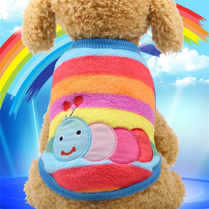 

Fleece Pet Dog Clothes Cartoon Cute Coat Jacket Puppy Small Dogs Clothing Pet Overalls For Dogs Hoodie Puppy Cat Clothes XS-XXL