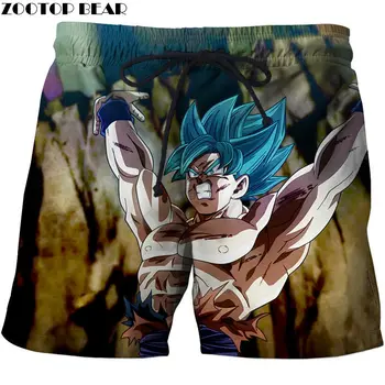 

Initiate Body Strength Dragon Ball Men Beach Shorts Watersport Casual Surfing Plage Short Male Quick Dry Drop Ship ZOOTOP BEAR